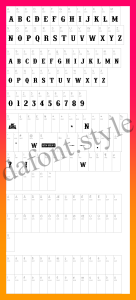 IFC Rail Road Font letter style preview