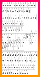 KG Makes You Stronger Font letter style preview
