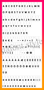 KG Red Hands font letter style preview