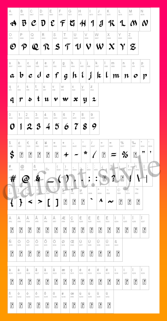 Khaleefa font letter style preview