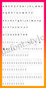 Kindergarten Font letter style preview