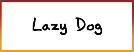 Lazy Dog font style download