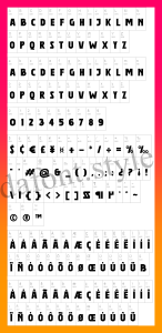 Lemon Mocktail Font letter style preview