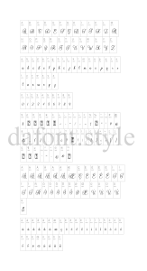 Malibu font letter style preview