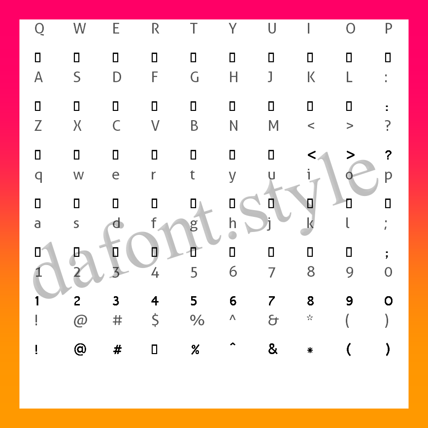 Mangal font letter style preview