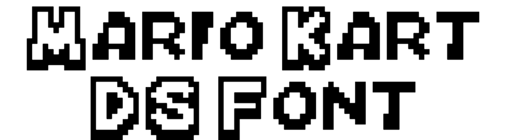 Mario Kart DS Font