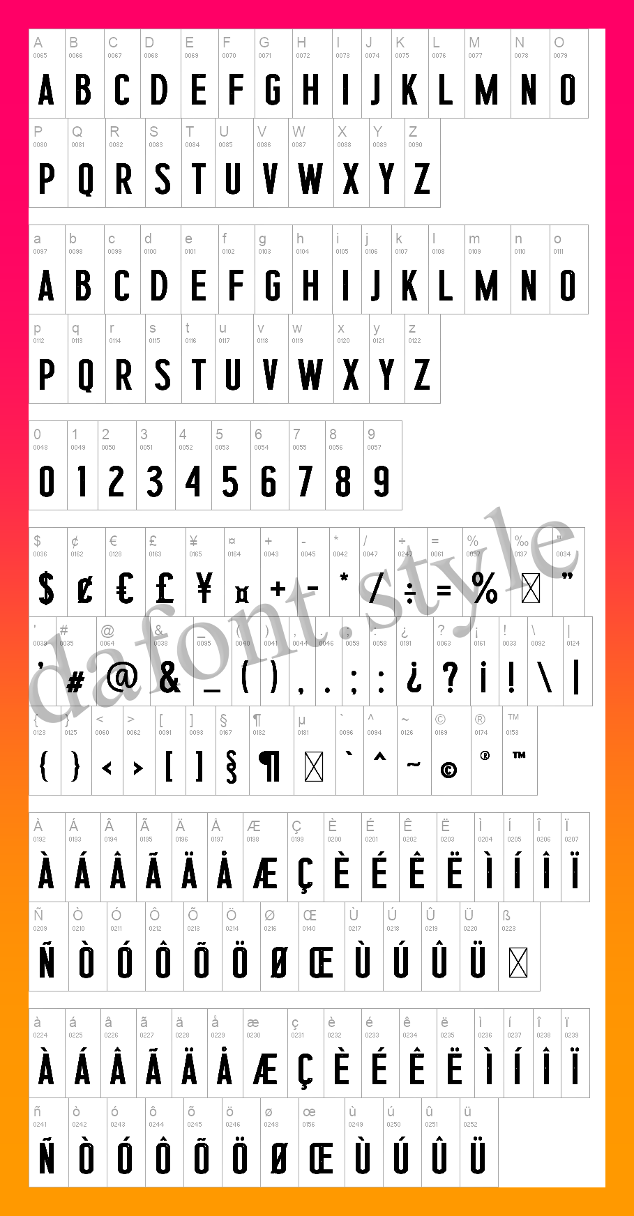 Maxim Sport font letter style preview