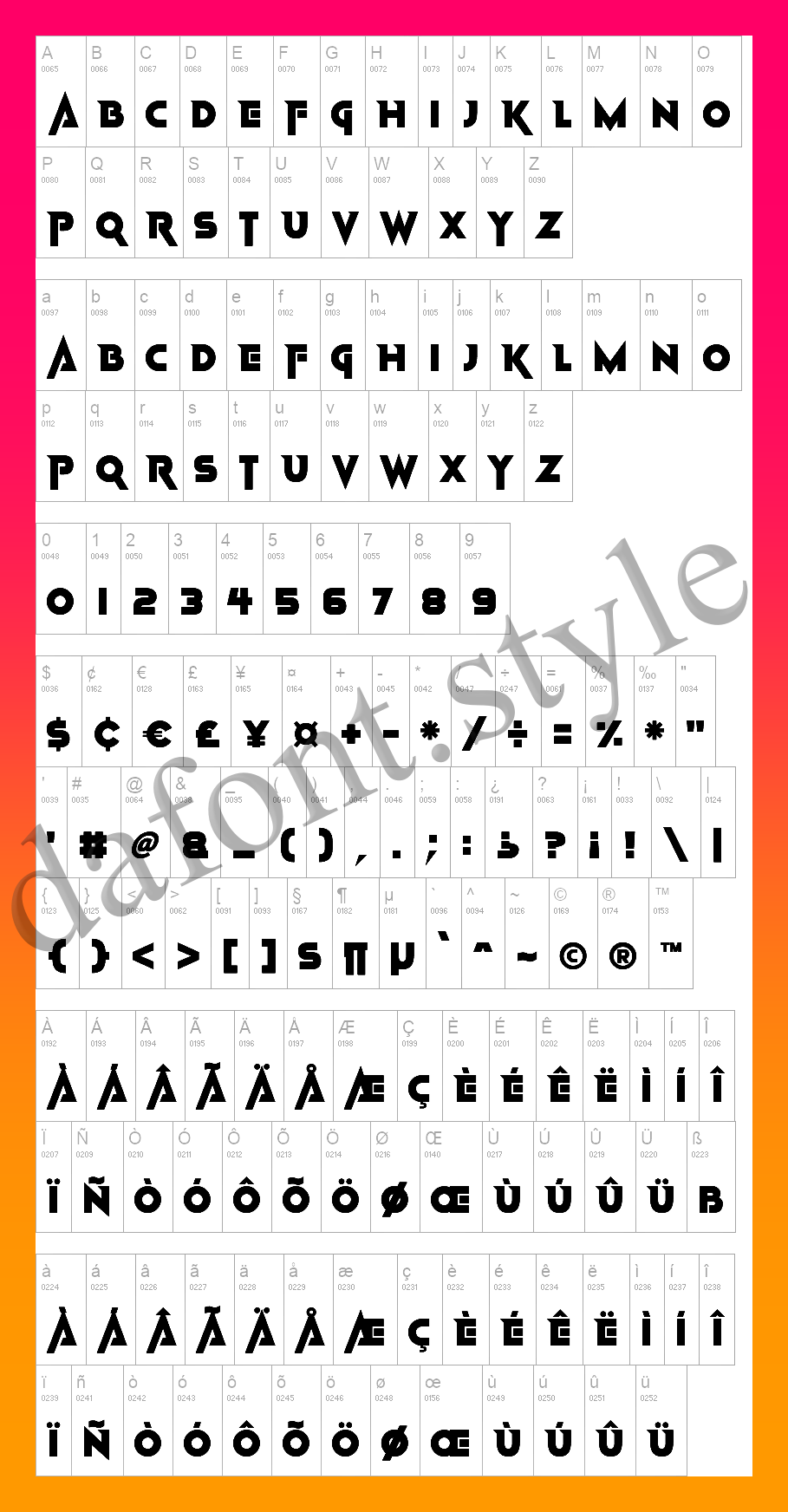 Maximum Voltage Font letter style preview