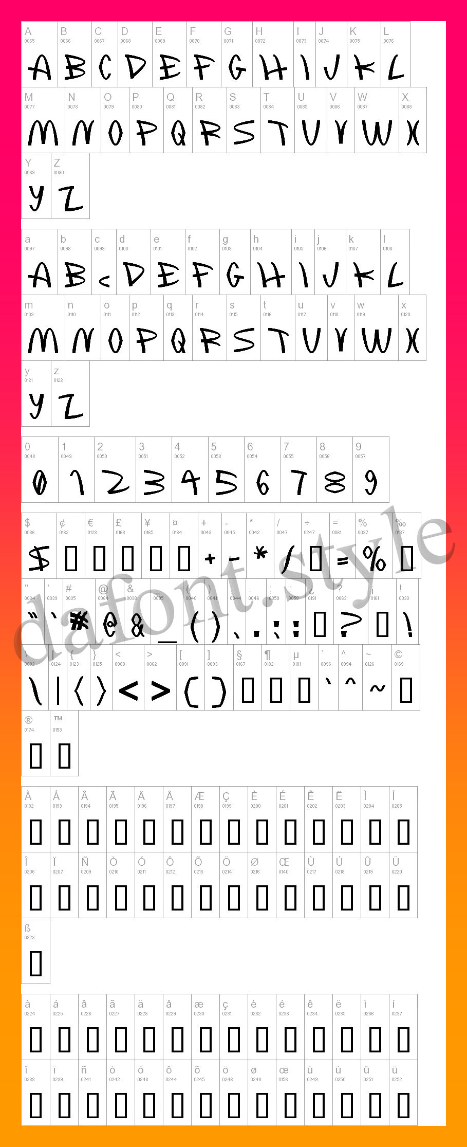 McLawsuit Font letter style preview