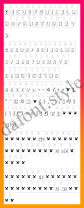 Minecraft PE Font letter style preview