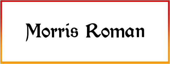 Morris Roman Font style download