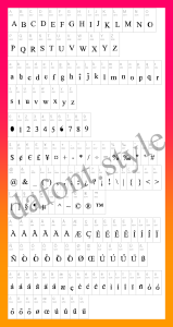 New Romantics Font letter style preview