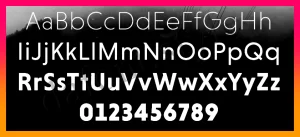 Niveau Grotesk font letter style preview