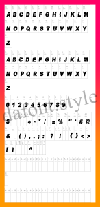 PaybAck Font letter style preview