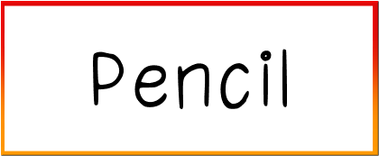 Pencil sign Font style download