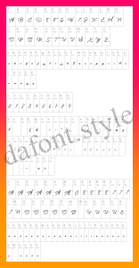Photograph Signature Font letter style preview