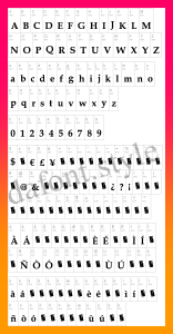 PiratesBay Font letter style preview
