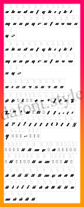 Planet Kosmos Font letter style preview