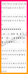 Protest Font letter style preview