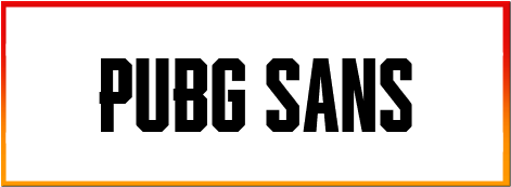 Pubg Sans Font style download