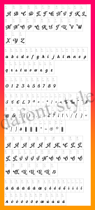 Retro Vintage Font letter style preview