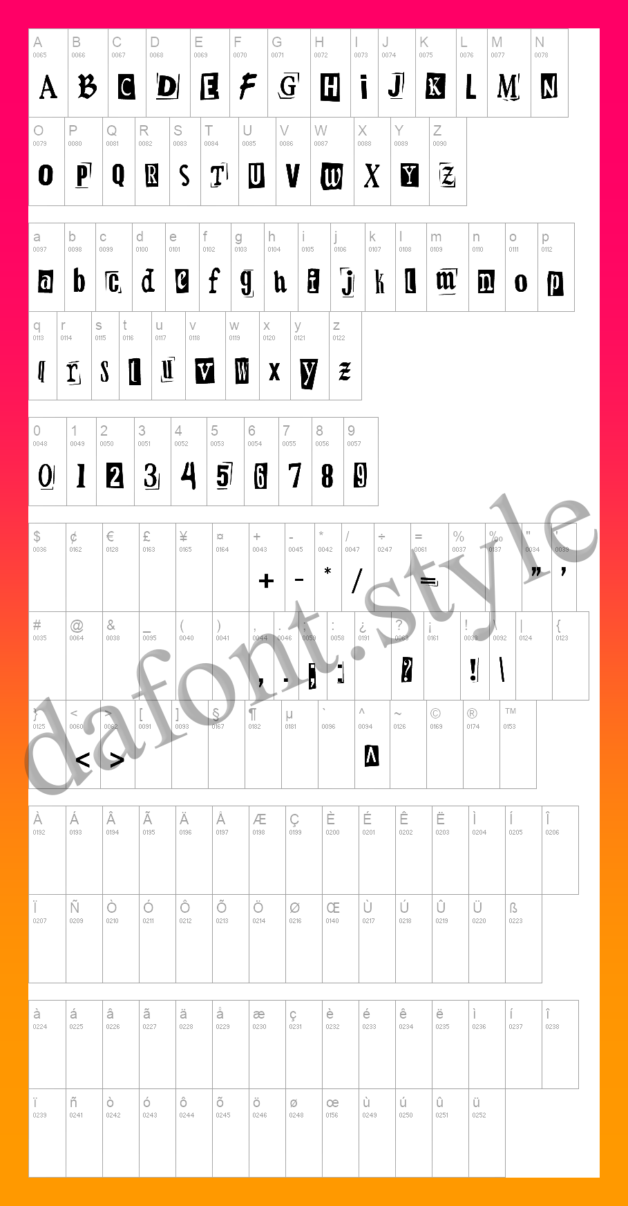 Retroma Vibes Font letter style preview