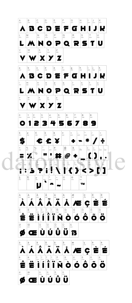 Robot Rebels font letter style preview
