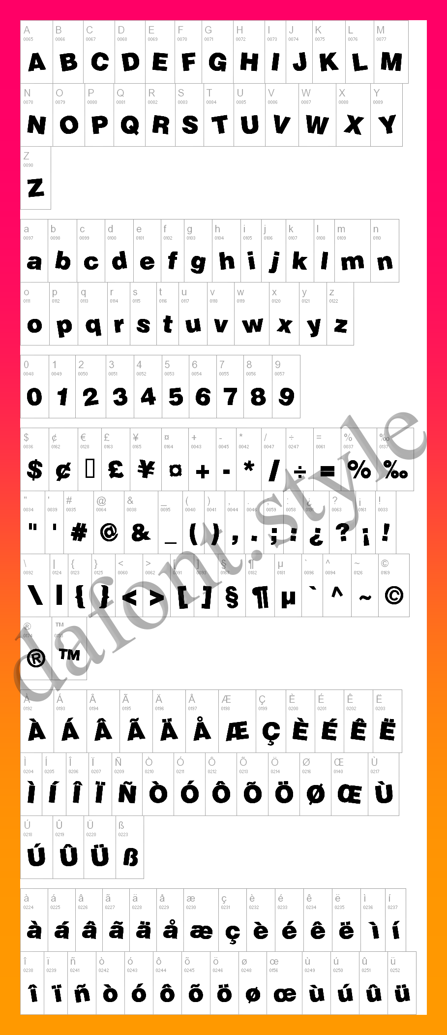 Soopafresh Font letter style preview