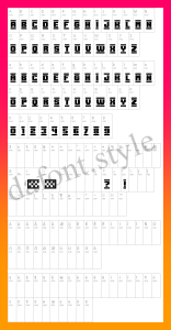 Speed Racing font letter style preview
