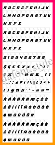 Star7 font letter style preview