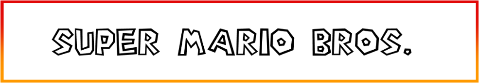 Super Mario Bros Font style download