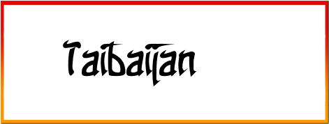 Taibaijan Font style download