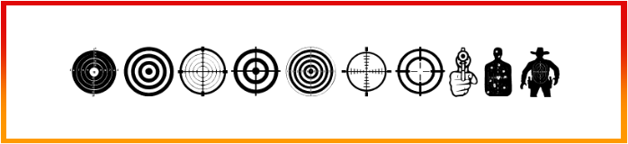 Target Shooting Font style download