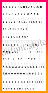 Thickedy Quick Font letter style preview