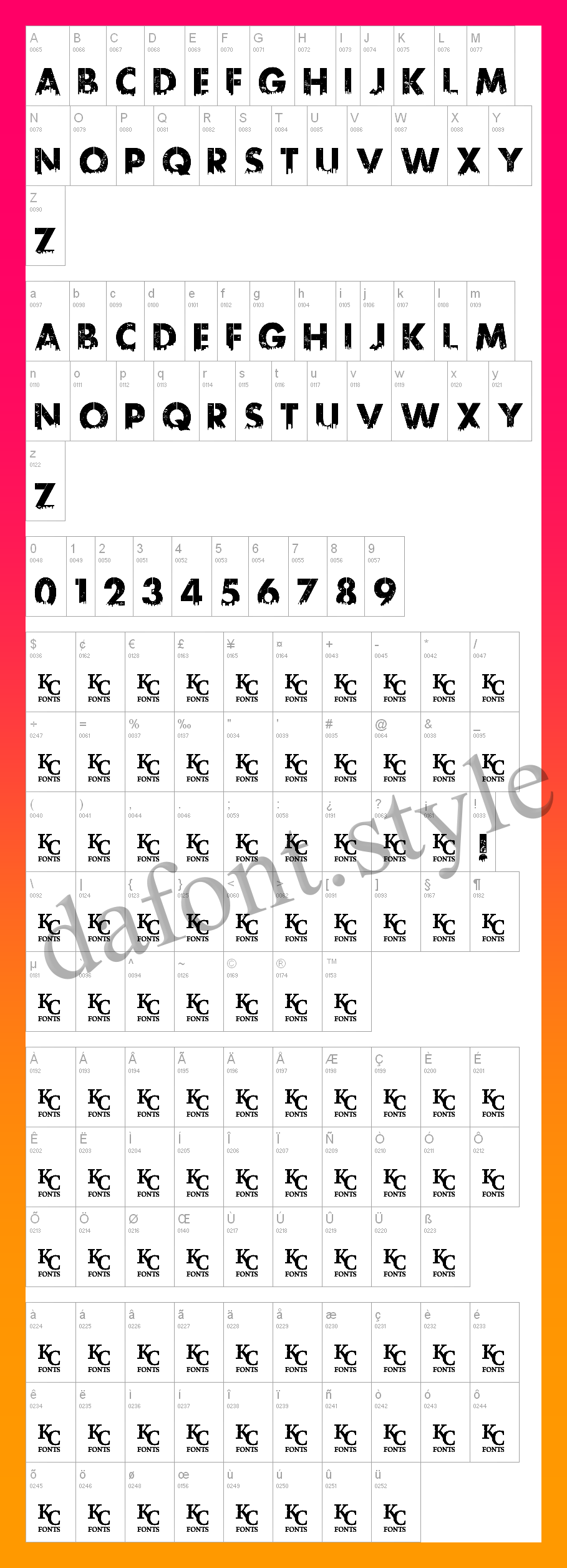 Urban Jungle Font letter style preview