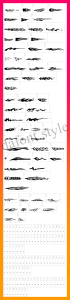 Vehicle Decals 'Flames & Art' Font letter style preview
