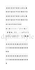 Wings of Darkness font letter style preview