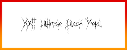 XXII Ultimate Black Metal Font style download