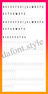 Young Heart Font letter style preview