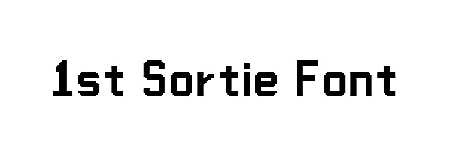 1st Sortie Font download