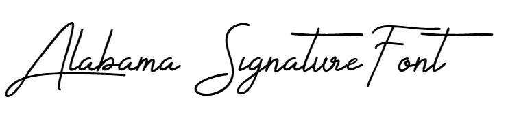 Alabama Signature Font download