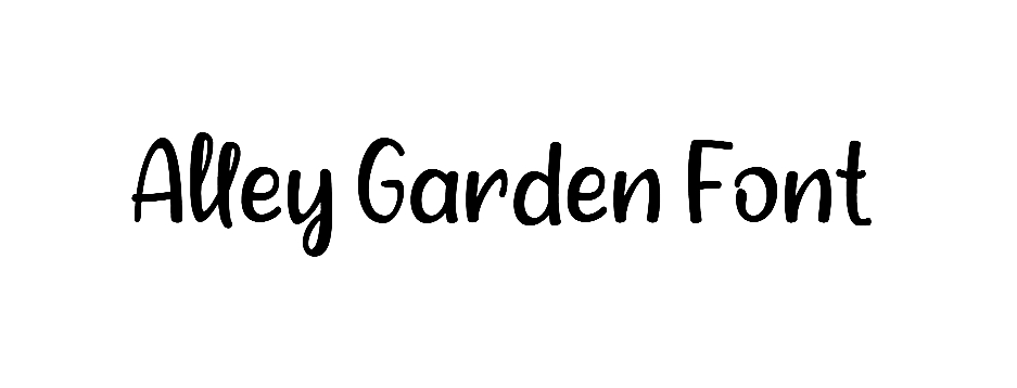 Alley garden font download