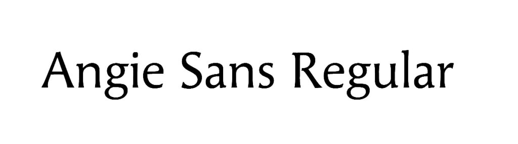 Angie Sans Regular Font