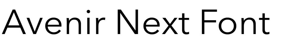 Avenir Next Font free download