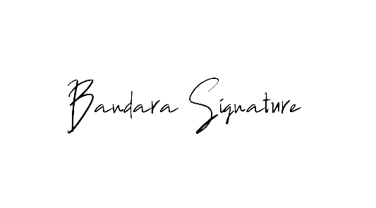 Bandara Signature font download