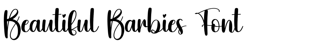 Beautiful Barbies Font download