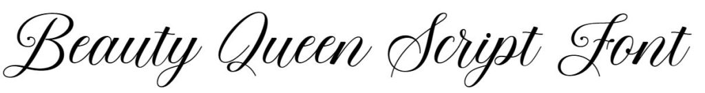 Beauty Queen Script Font free download