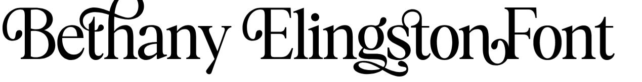 Bethany Elingston Font free download