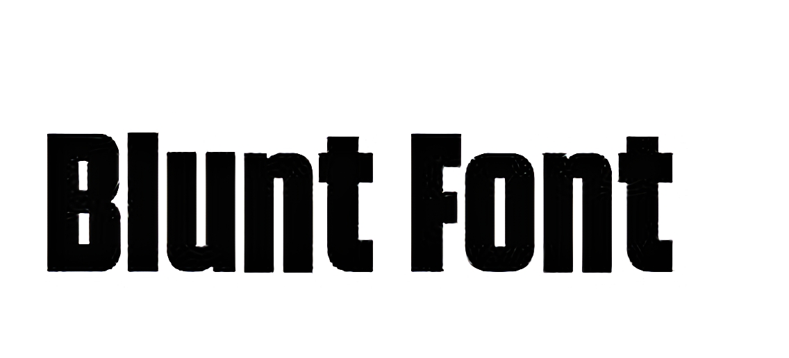 Blunt Font download