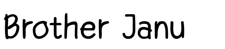 Brother Janu font free download